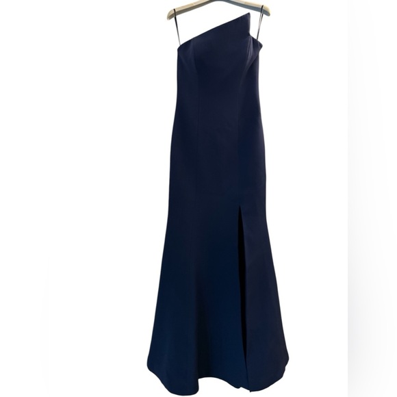 Romona Keveža Navy Blue Gown, Dress mother of the bride, black tie, women’s 4 - Picture 3 of 5